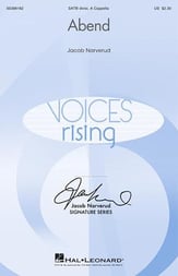 Abend SATB choral sheet music cover